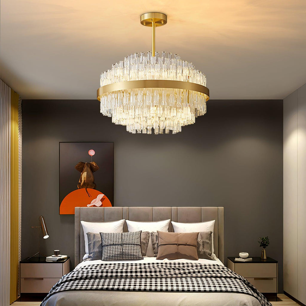 gold-clear-rod-chandelier-anzaz-Gold & Clear-4