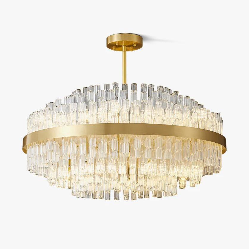 gold-clear-rod-chandelier-anzaz-Gold & Clear-1