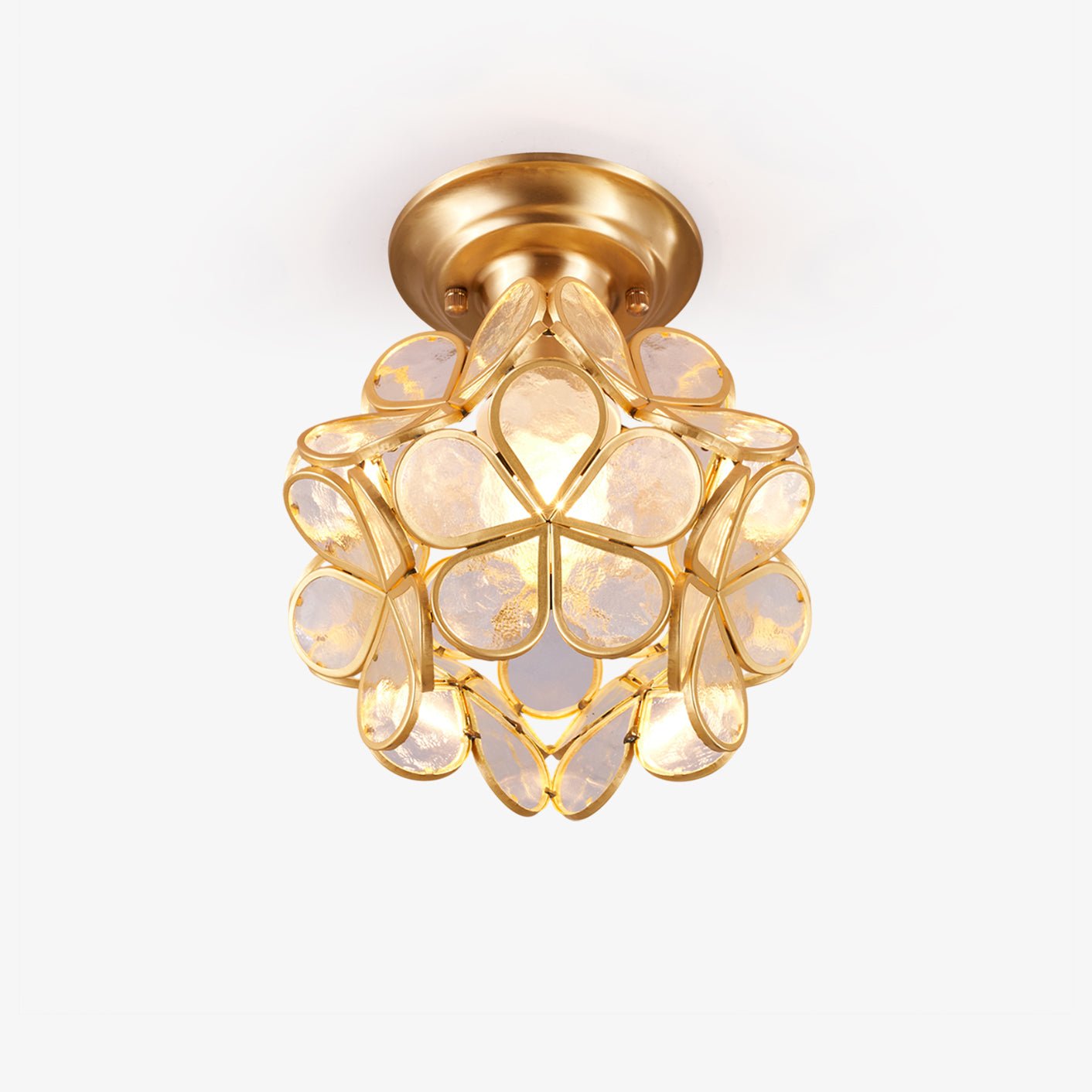 golden-bloom-ceiling-light-anzaz-Clear & Brass-1