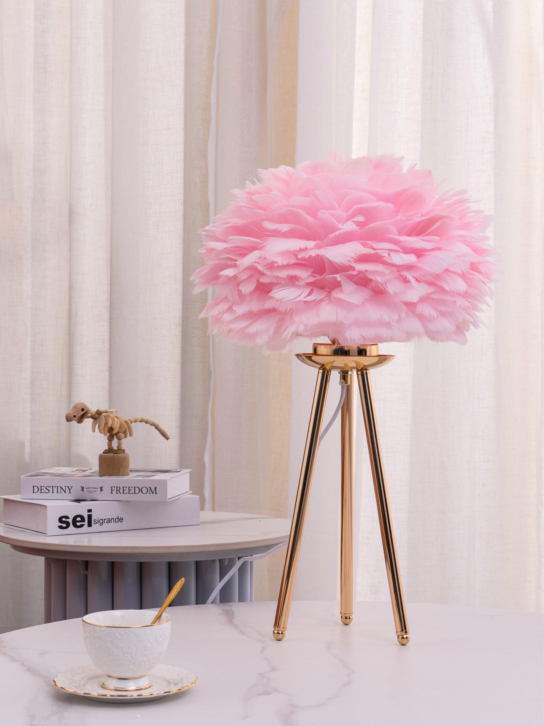 goose-feather-table-lamp-anzaz-Gold+Pink-8