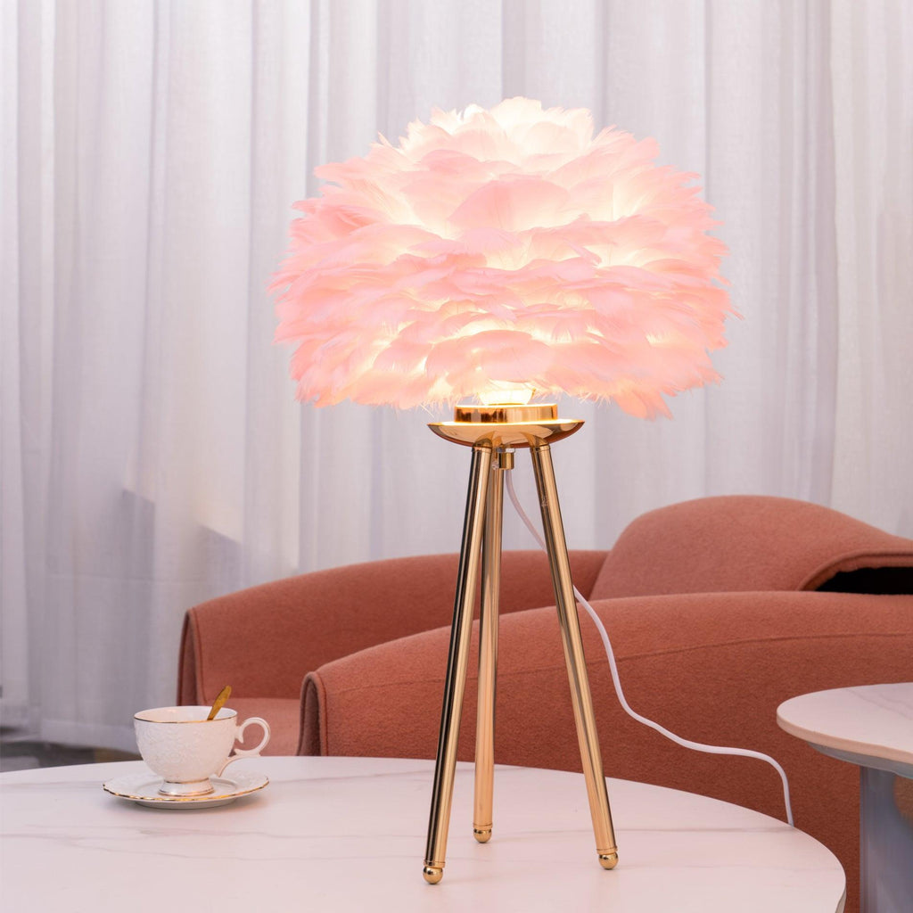 goose-feather-table-lamp-anzaz-Gold+Pink-6