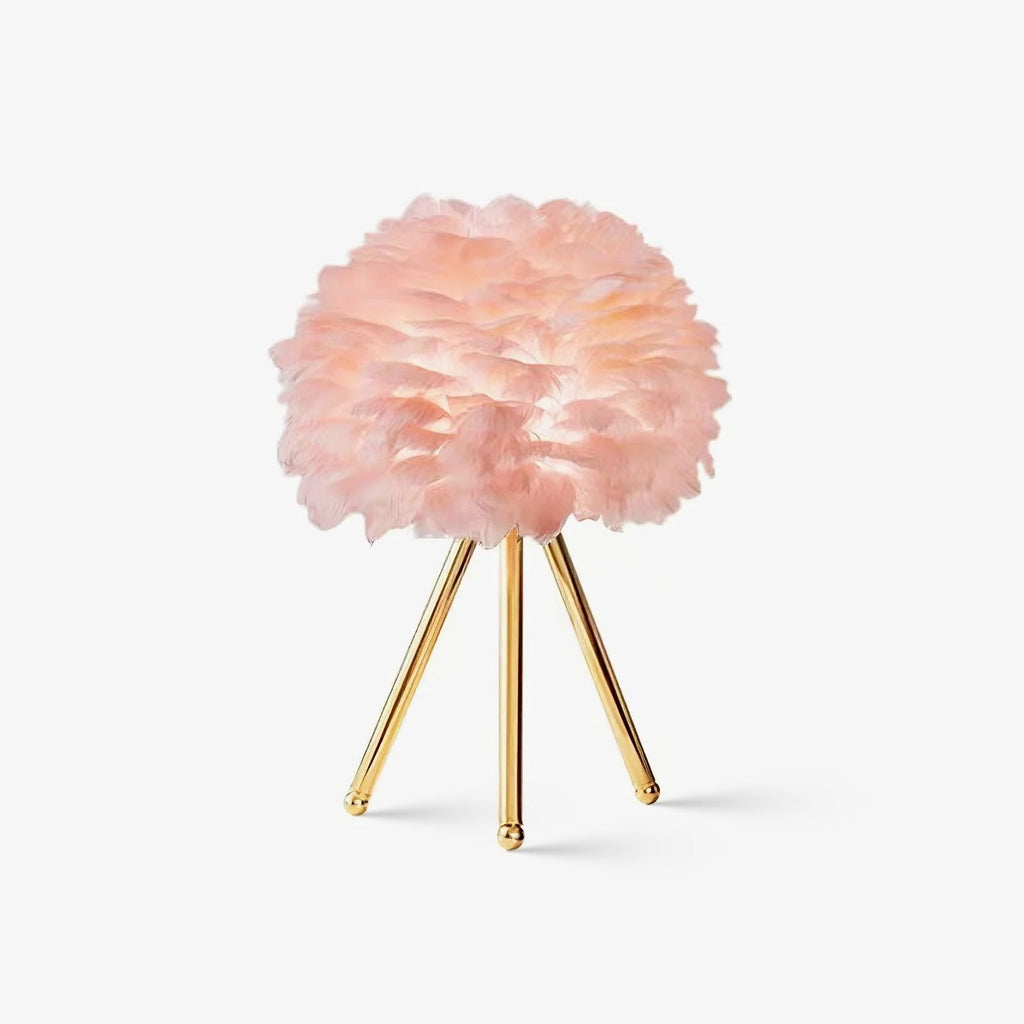 goose-feather-table-lamp-anzaz-Gold+White-1