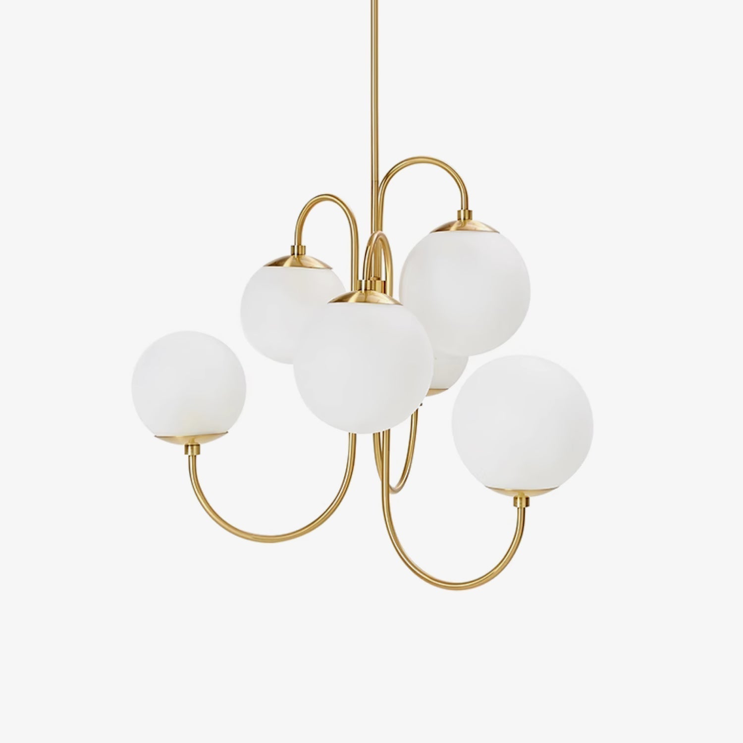 gooseneck-chandelier-anzaz-Gold & White-1