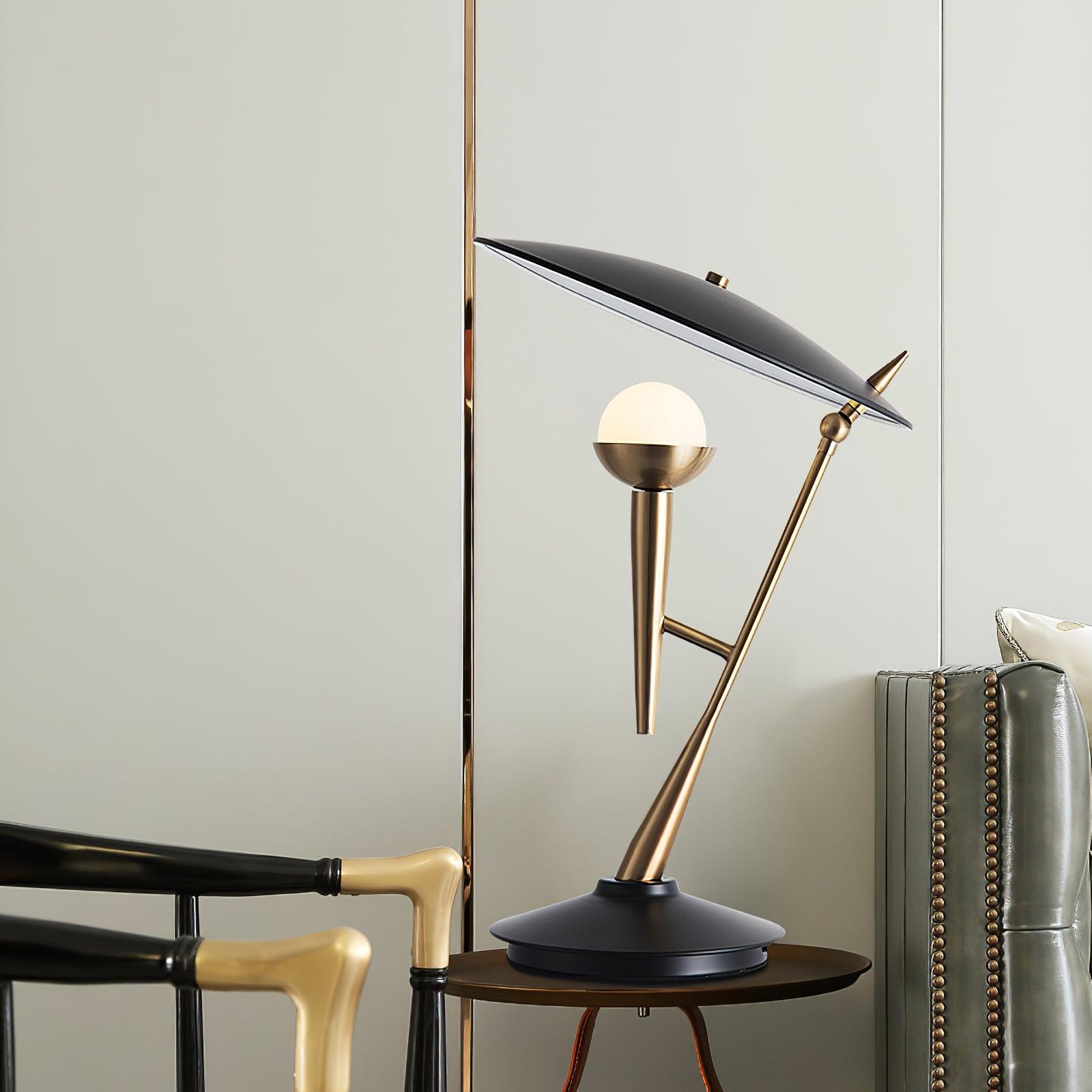 gramophone-table-light-anzaz-Gold & Black-2