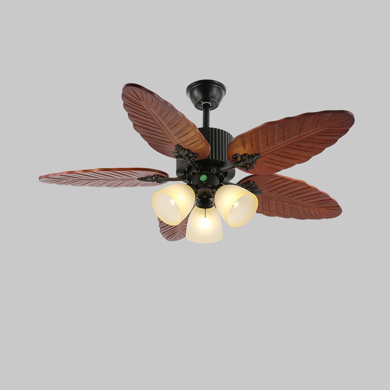 banana-leaves-wood-42-52-ceiling-fan-light-anzaz-Model D Walnut Wood Grain & Black-8