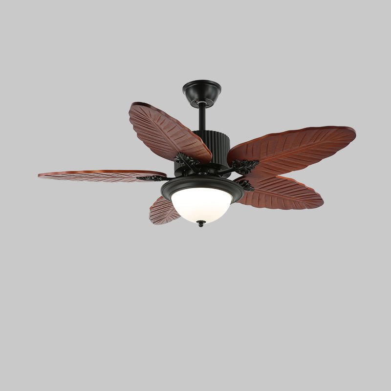 banana-leaves-wood-42-52-ceiling-fan-light-anzaz-Model A Walnut Wood Grain & Black  (Without Light)-9