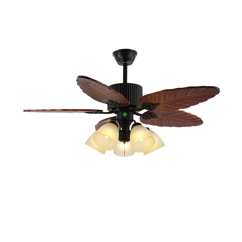 banana-leaves-wood-42-52-ceiling-fan-light-anzaz-Model D Walnut Wood Grain & Black-12