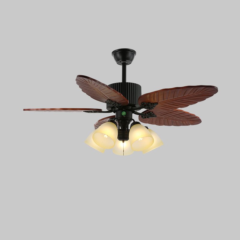 banana-leaves-wood-42-52-ceiling-fan-light-anzaz-Model C Walnut Wood Grain & Black-7