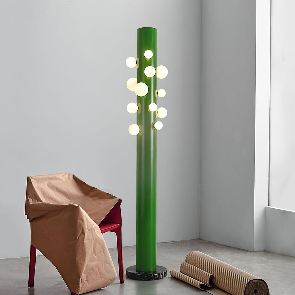 green-apes-floor-lamp-anzaz-Green & White glass & Black marble-2