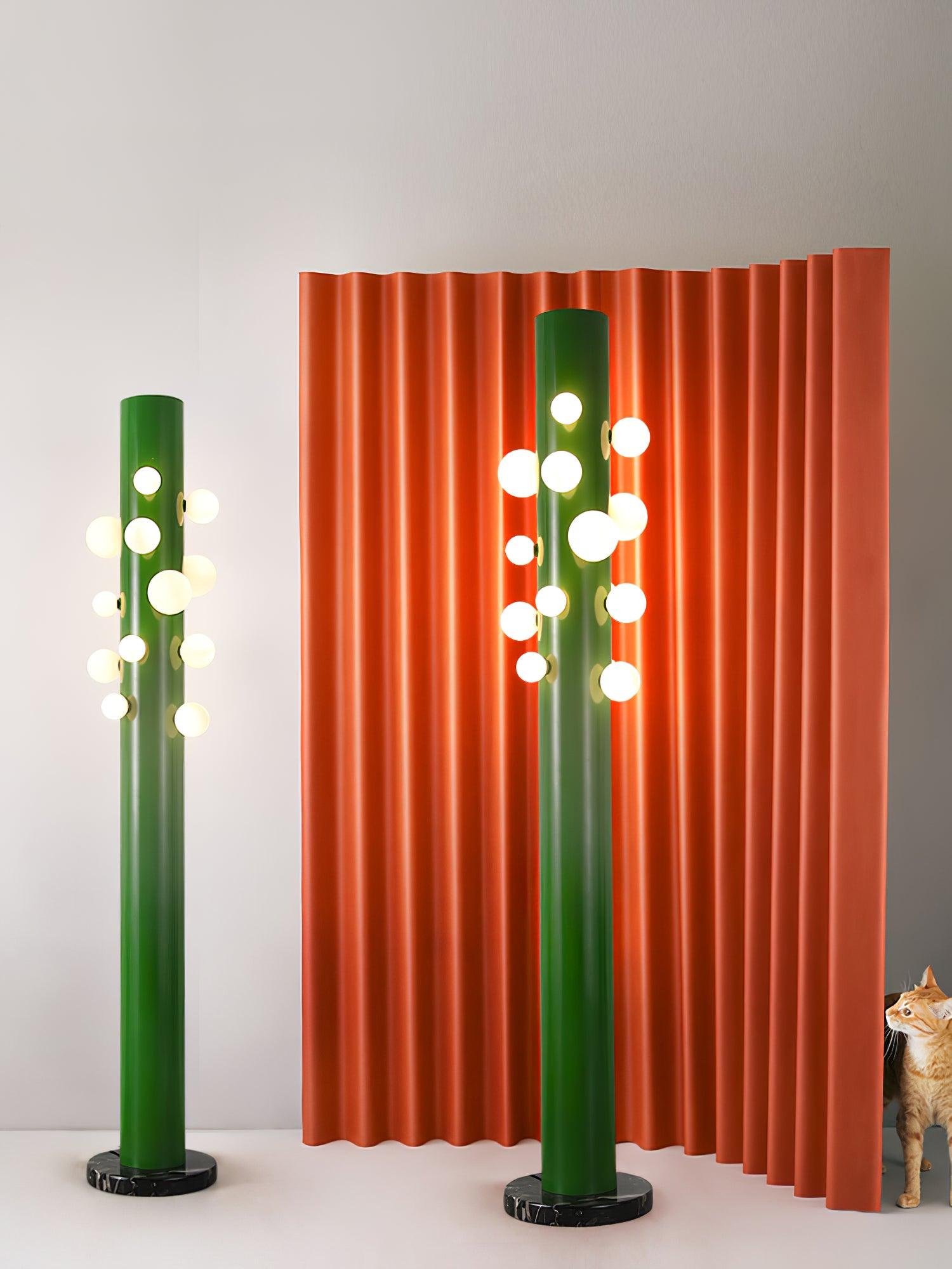 green-apes-floor-lamp-anzaz-Green & White glass & Black marble-4