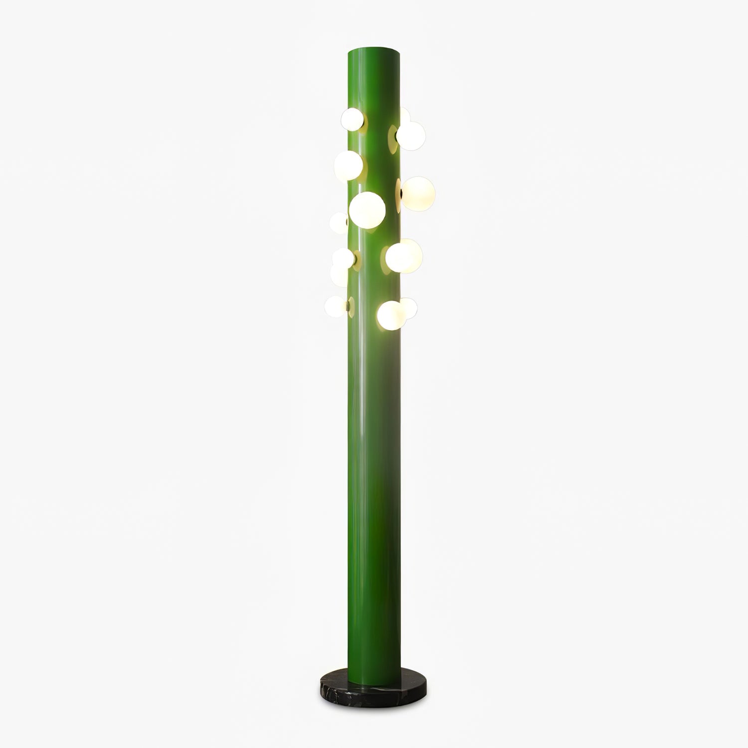 green-apes-floor-lamp-anzaz-Green & White glass & Black marble-1