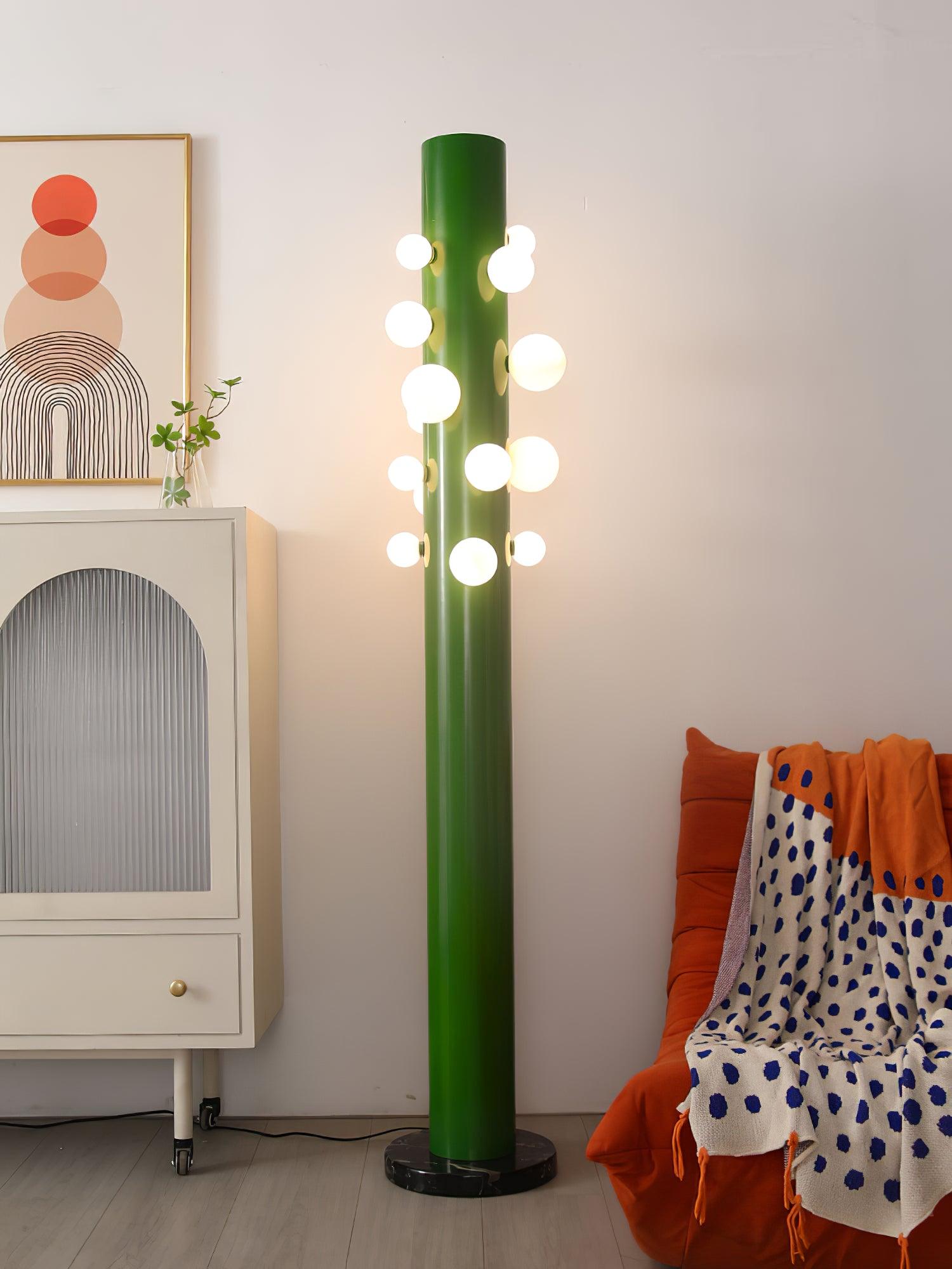green-apes-floor-lamp-anzaz-Green & White glass & Black marble-3
