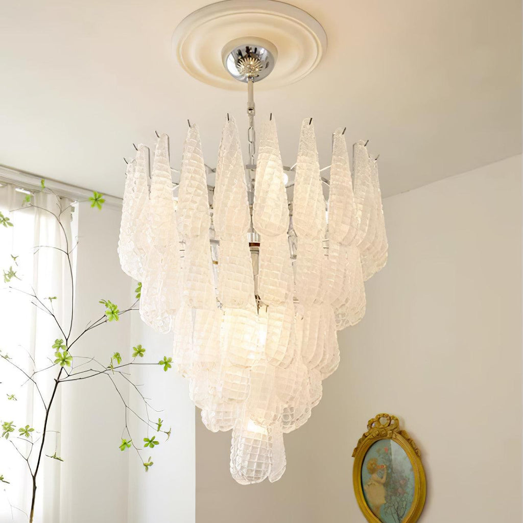 grid-glass-waterfall-chandelier-anzaz-Chrome & White-3