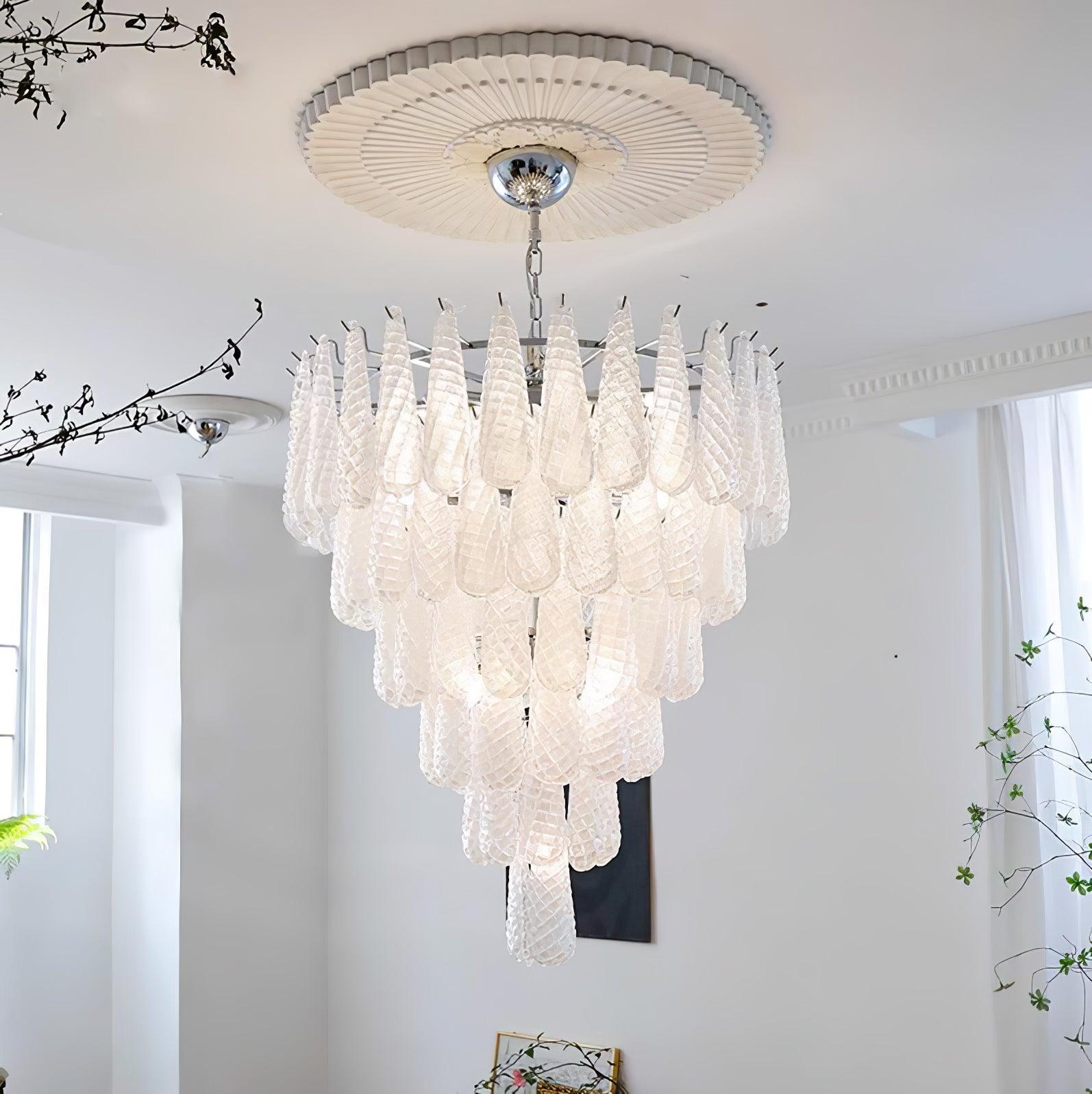 grid-glass-waterfall-chandelier-anzaz-Chrome & White-5