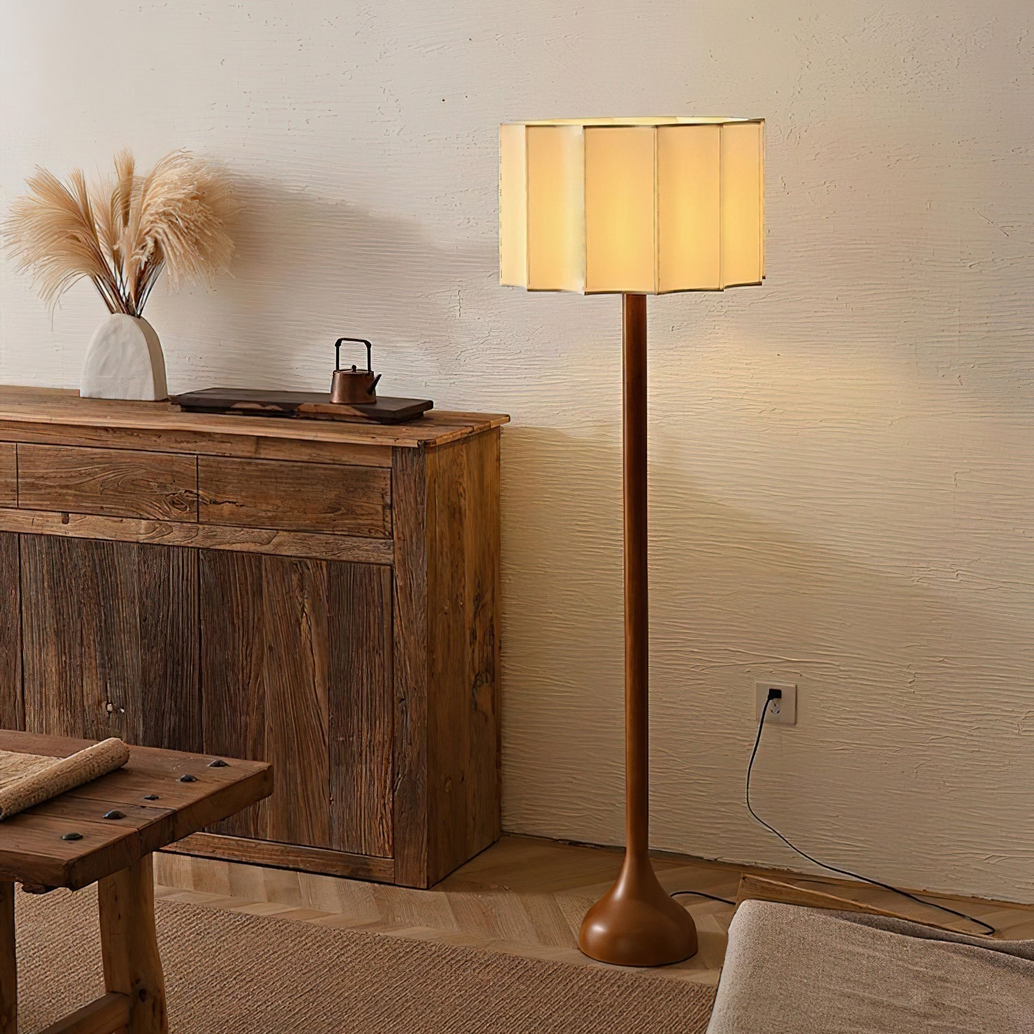 hakka-floor-lamp-anzaz-Walnut Color & Beige-2