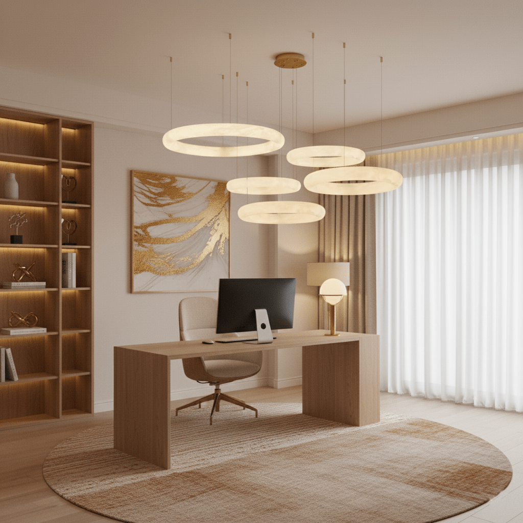 halo-di-pietra-chandelier-anzaz-White & Gold-8