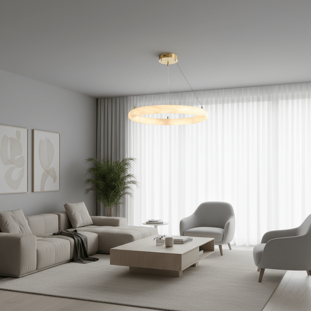 halo-di-pietra-chandelier-anzaz-White & Gold-7