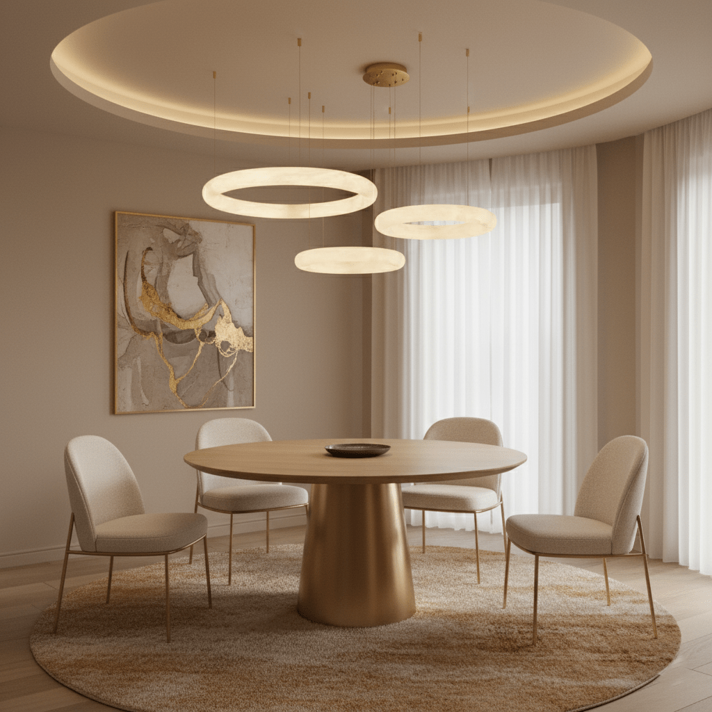 halo-di-pietra-chandelier-anzaz-White & Gold-5