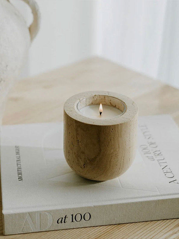 halo-calm-candle-holder-anzaz-Yellow Travertine-2