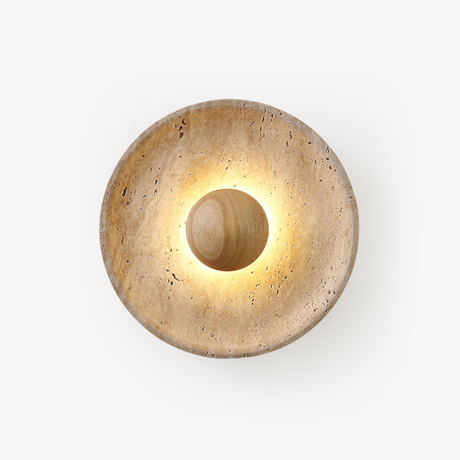 halo-travertine-wall-light-anzaz-Walnut Color & Yellow Travertine-1