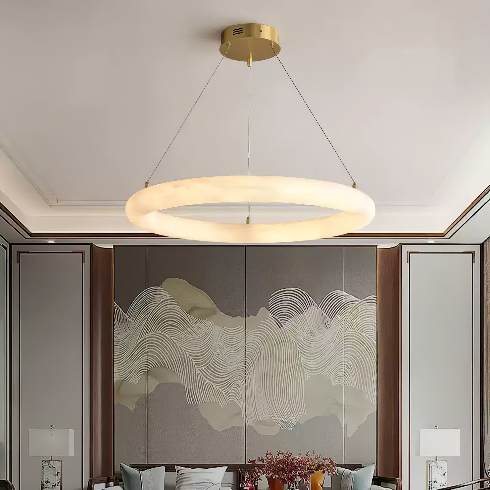 halo-di-pietra-chandelier-anzaz-White & Gold-10
