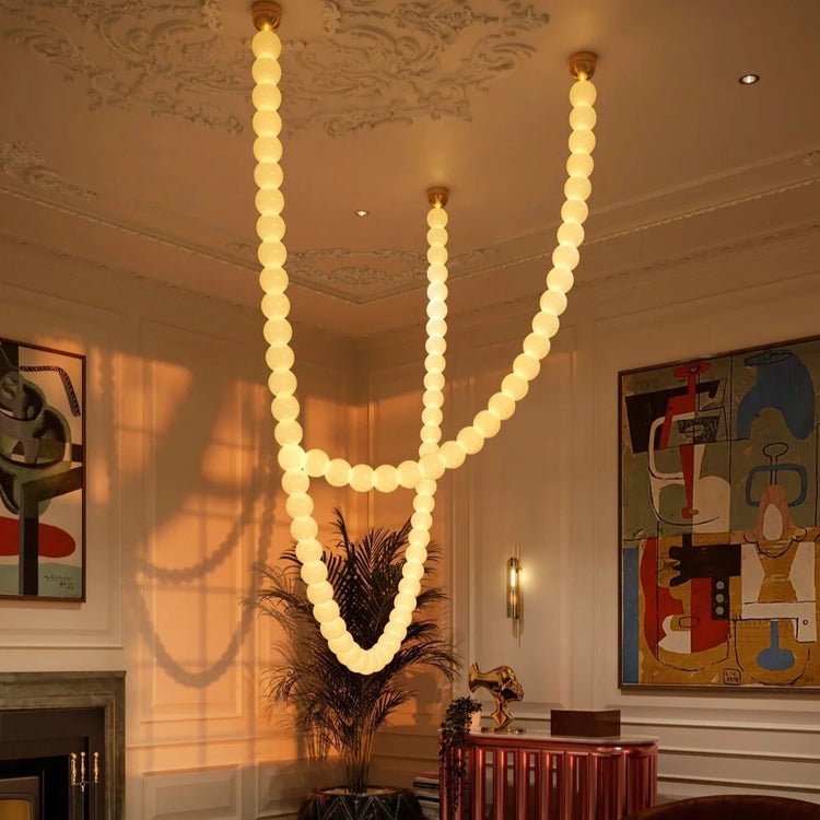 halti-necklace-acrylic-chandelier-anzaz-Gold & White-2