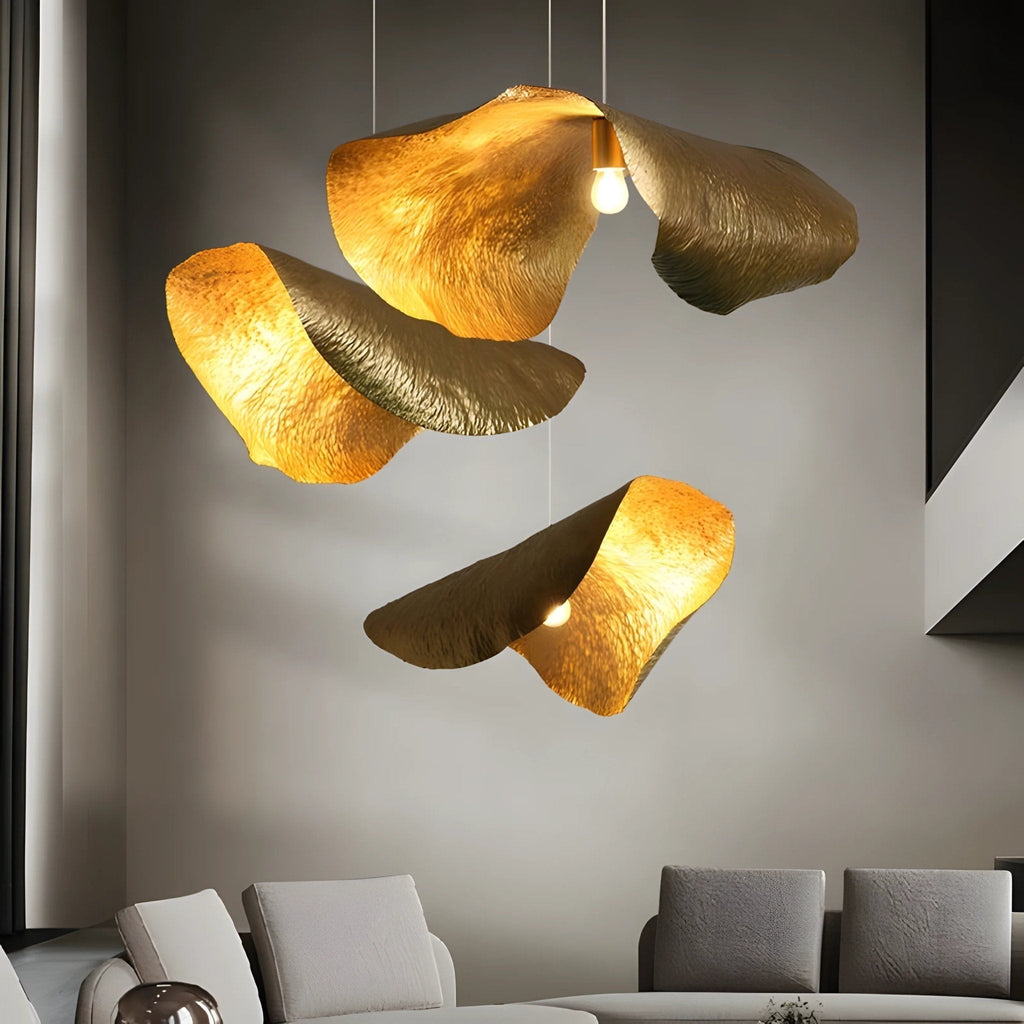 hammered-pendant-light-anzaz-Polished brass-2