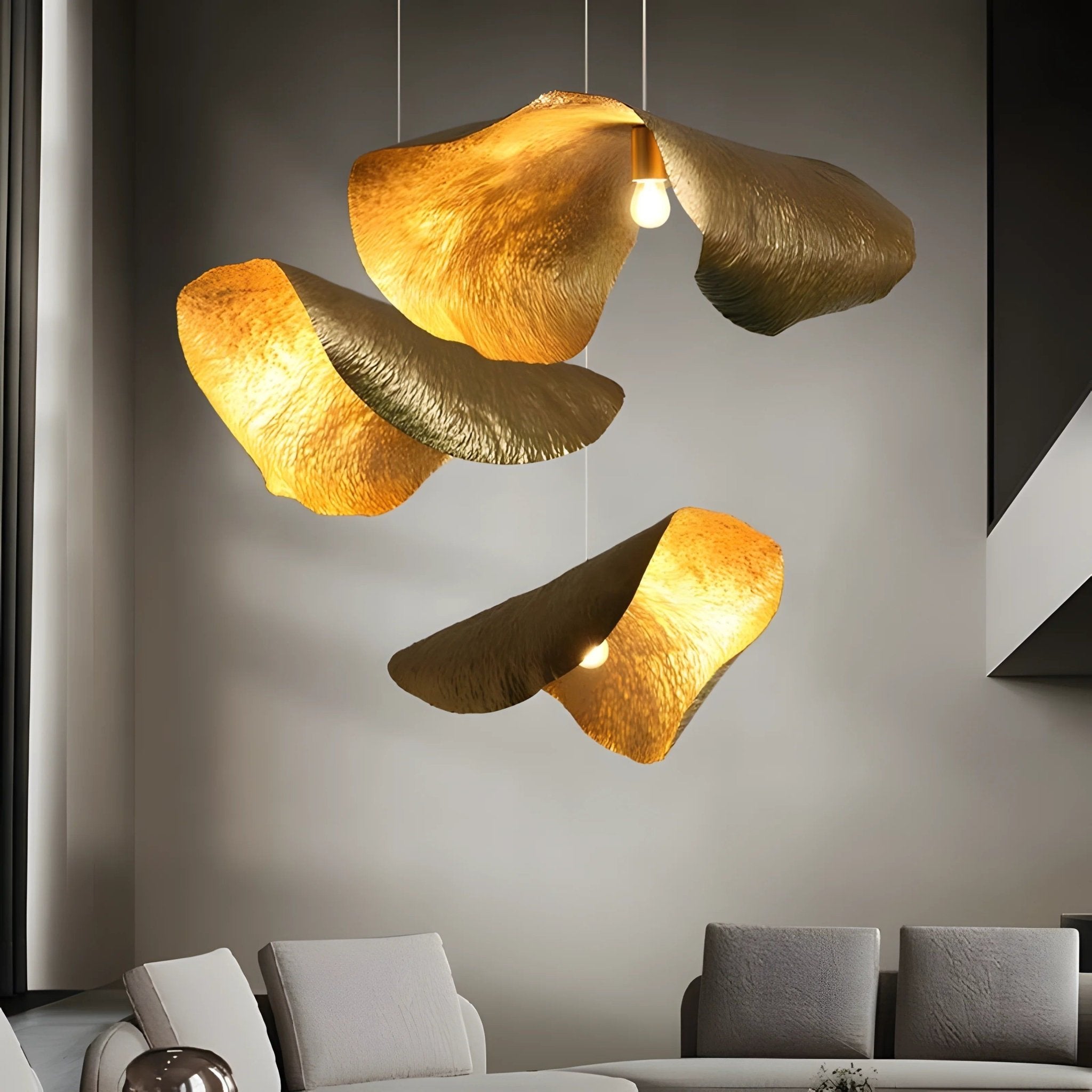 hammered-pendant-light-anzaz-Polished brass-2