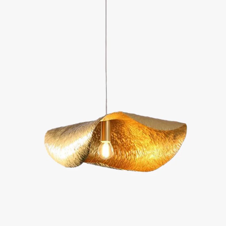 hammered-pendant-light-anzaz-Polished brass-1
