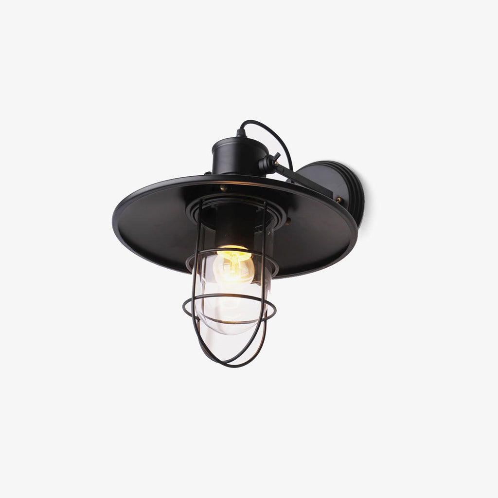 harbour-industrial-wall-light-anzaz-Black & Clear glass-1