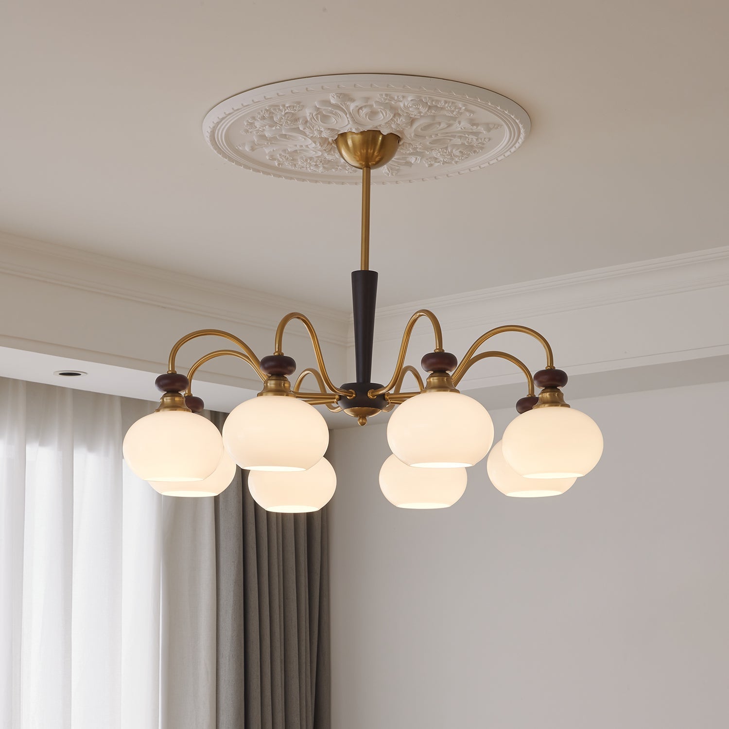 harmonia-sphere-chandelier-anzaz-Walnut color & Gold-2