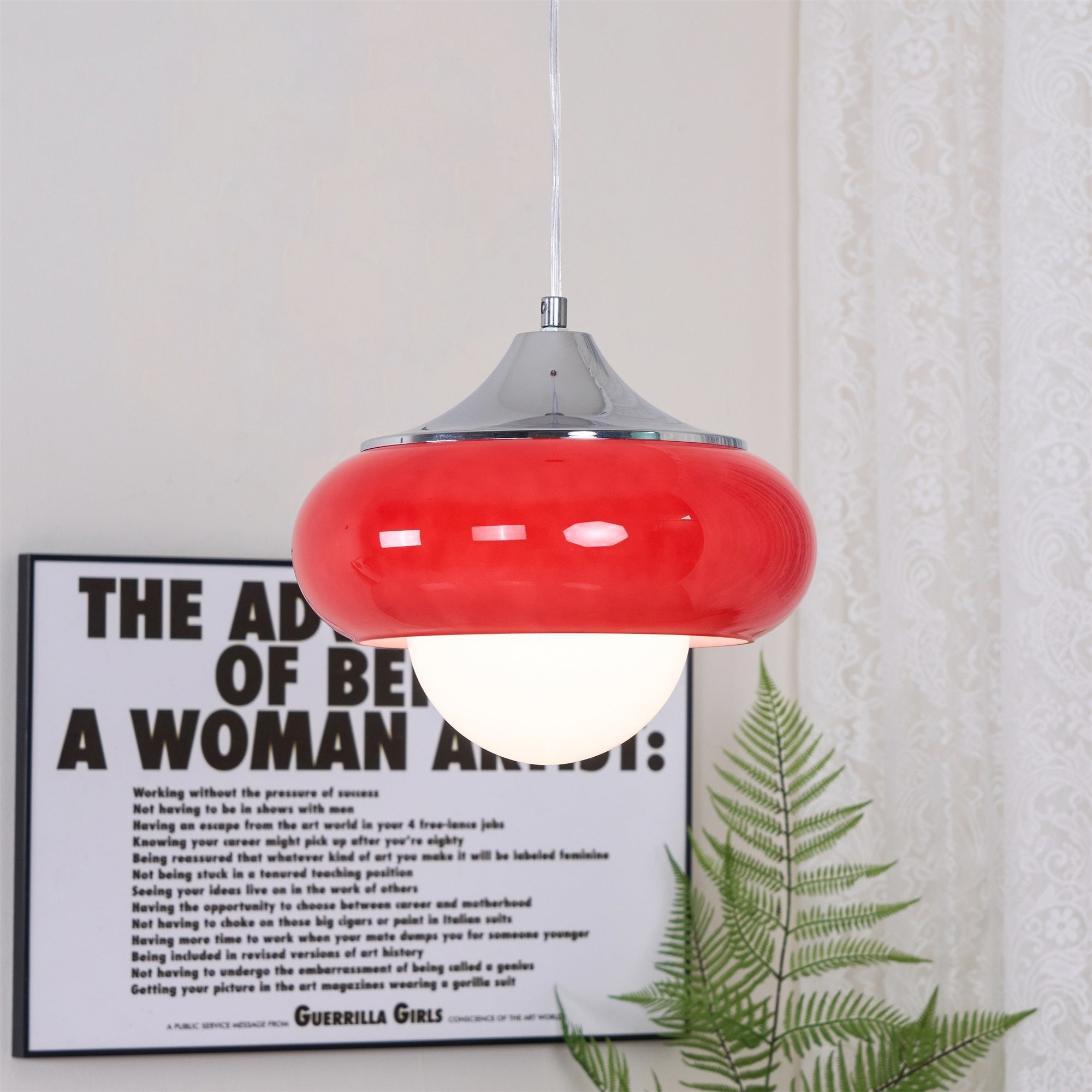 harvey-pendant-lamp-anzaz-Model A Chrome & White-3
