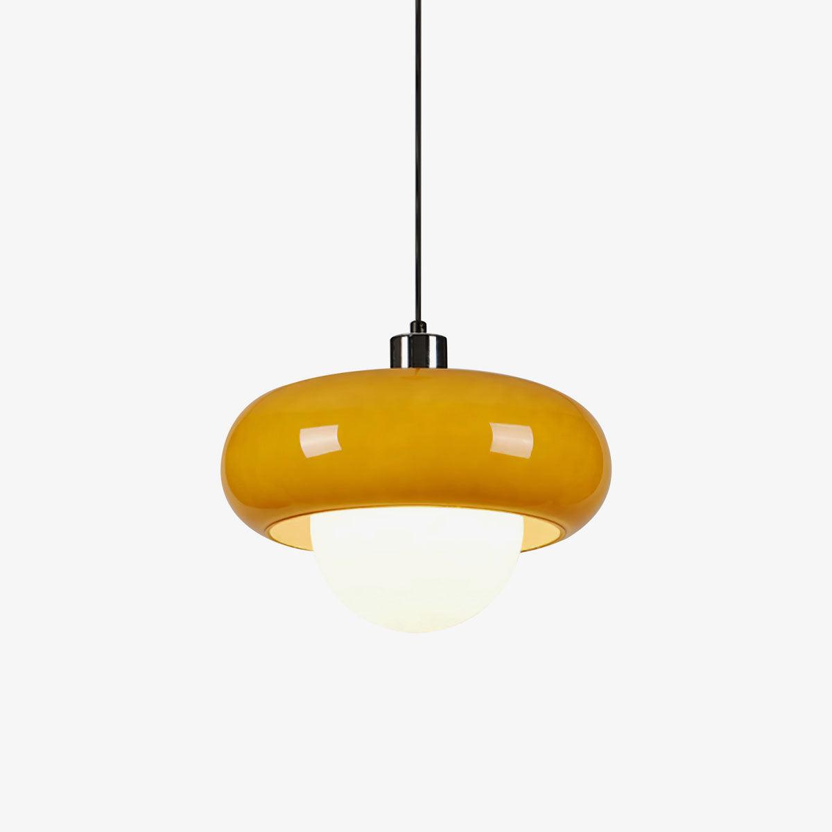 harvey-pendant-lamp-anzaz-Model A Chrome & Yellow-1