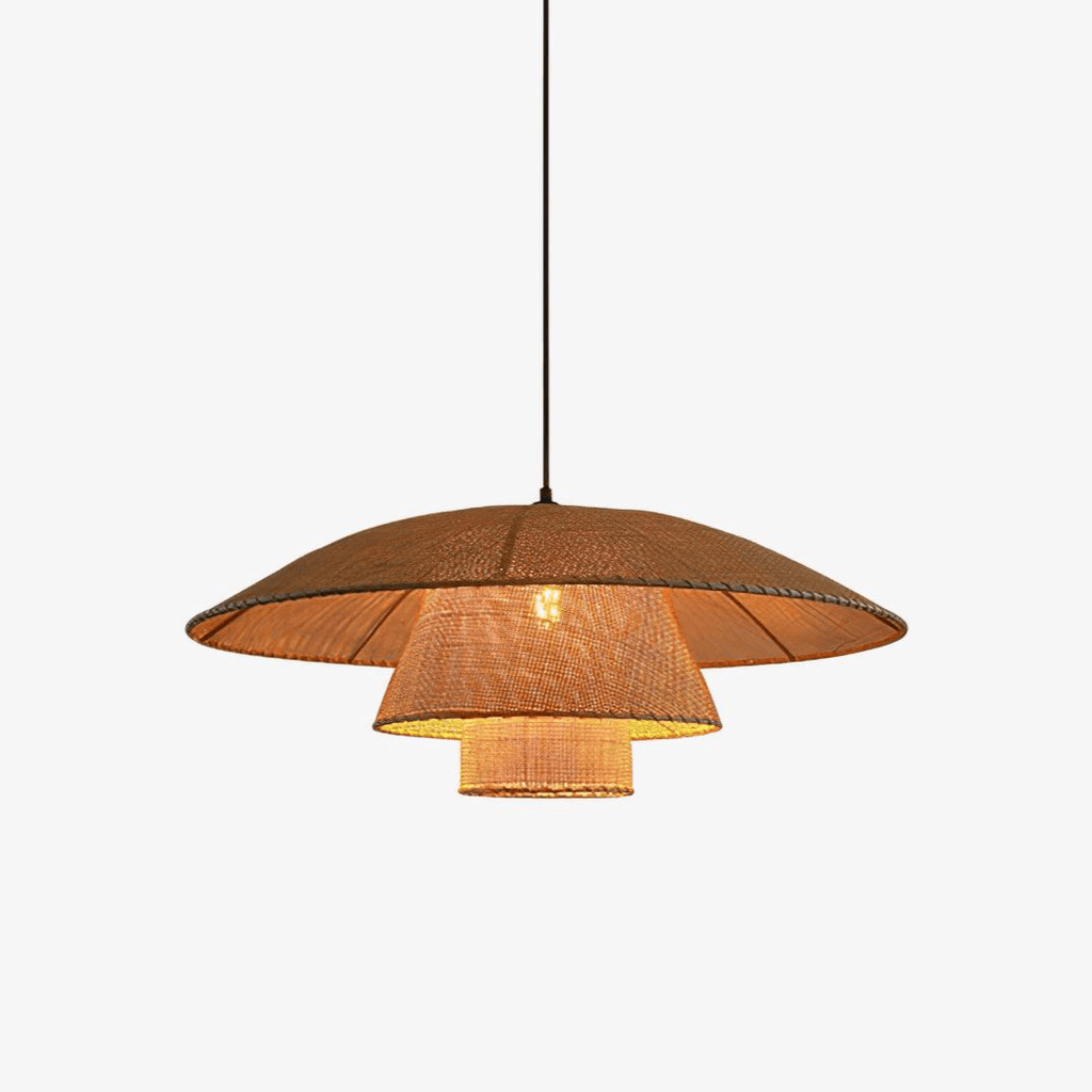 hat-weave-rattan-pendant-lamp-anzaz-Black & Natural rattan-1