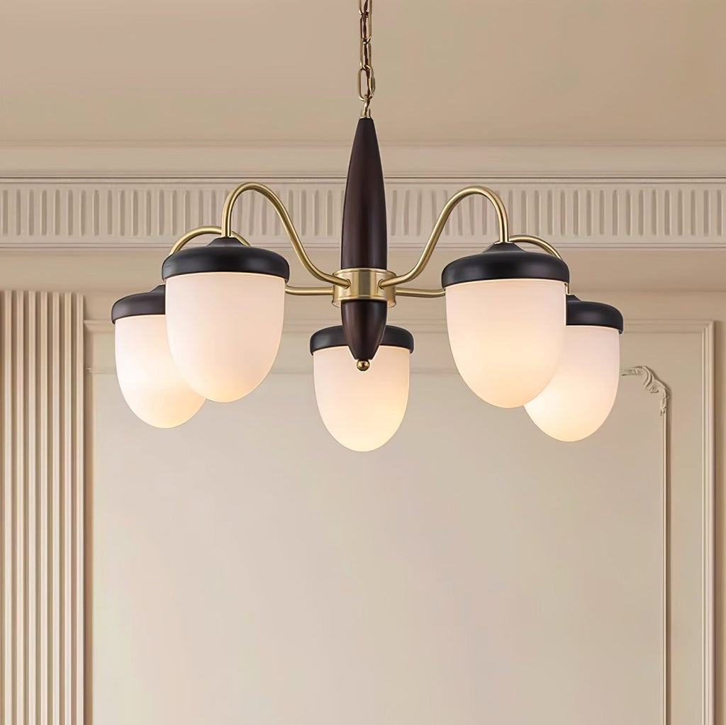 hazelnut-branch-chandelier-anzaz-Brass & Walnut wood-2