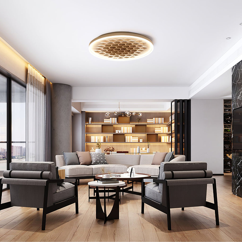 heartwood-ceiling-lamp-anzaz-Gold & Walnut Color-6