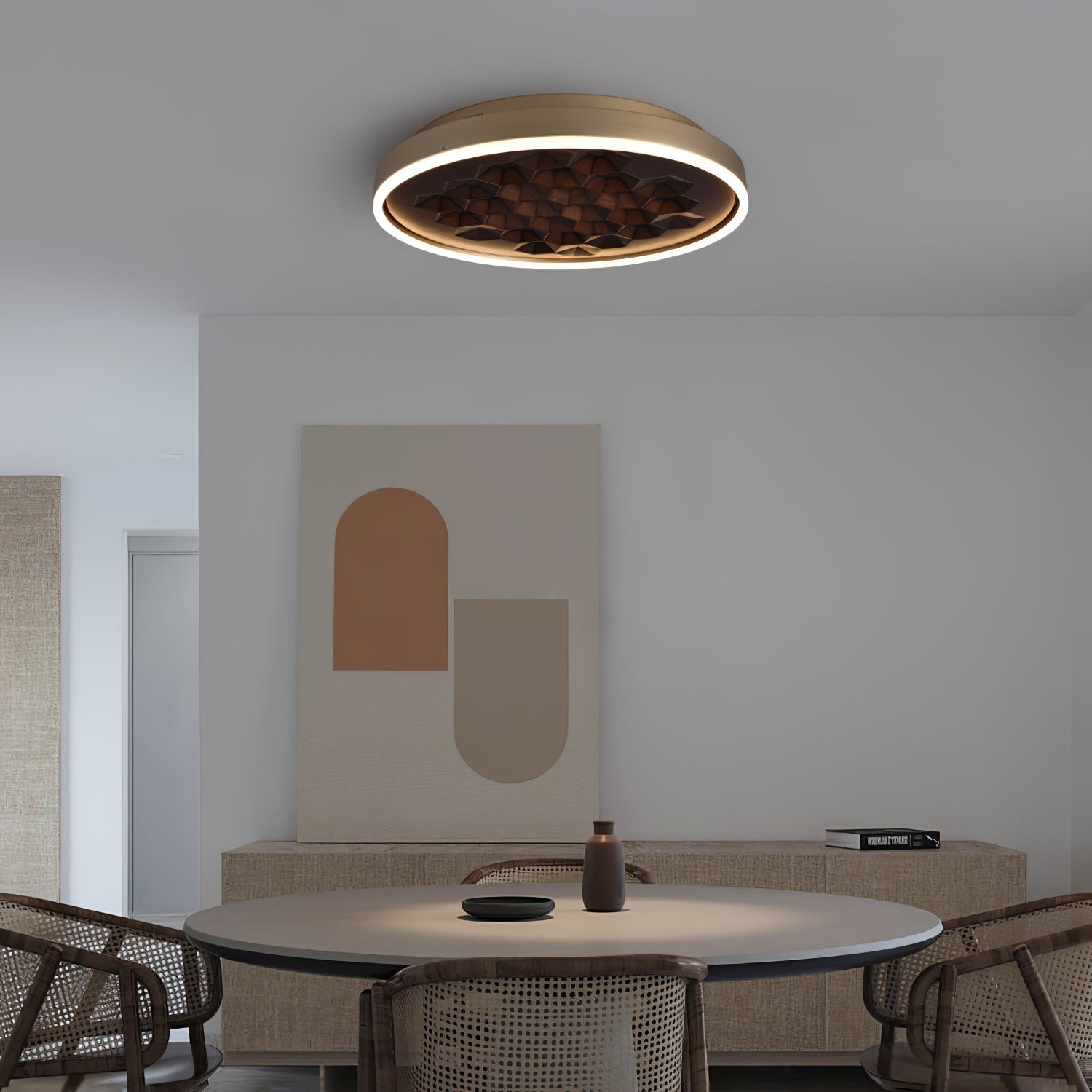 heartwood-ceiling-lamp-anzaz-Gold & Wood Color-3