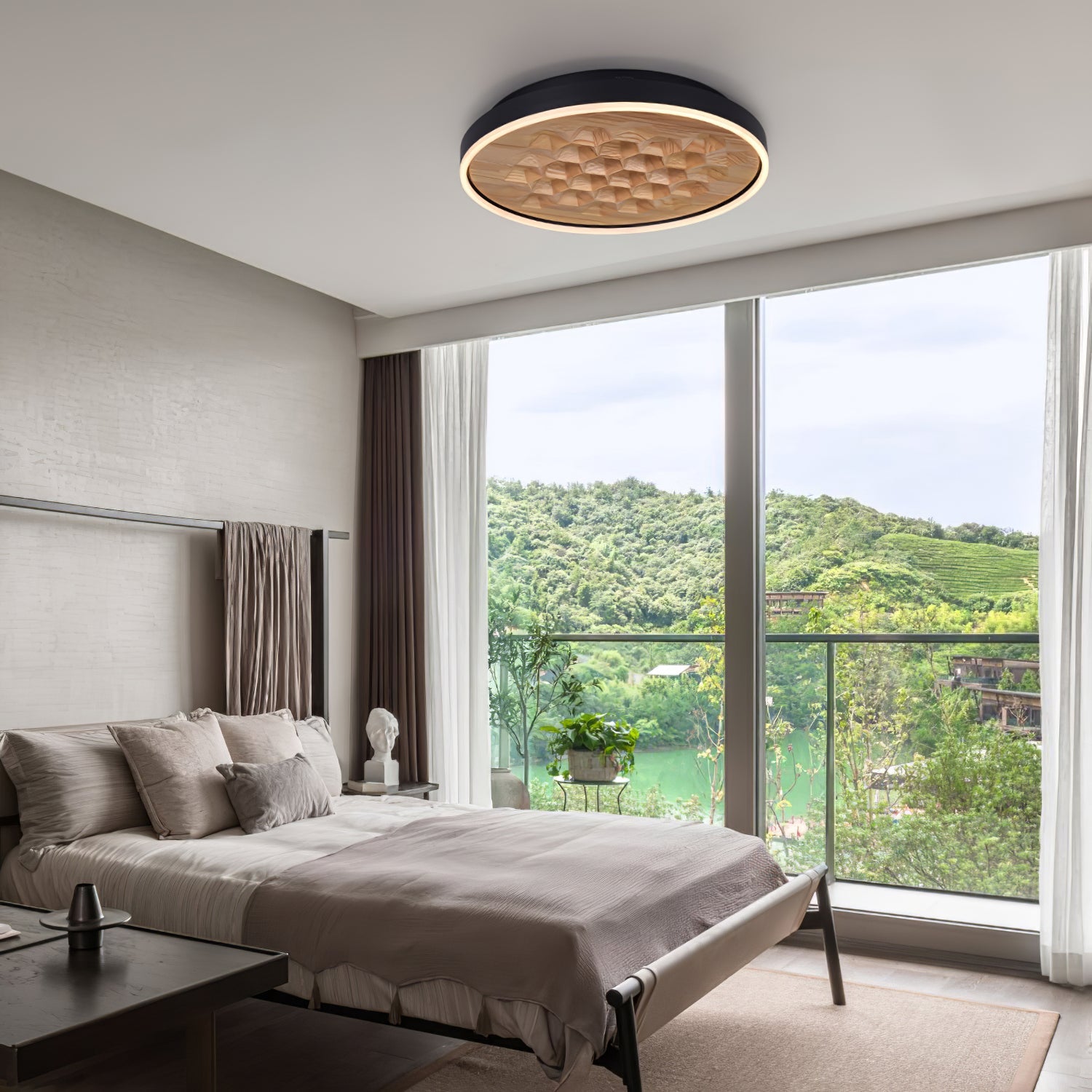 heartwood-ceiling-lamp-anzaz-White & Walnut Color-4