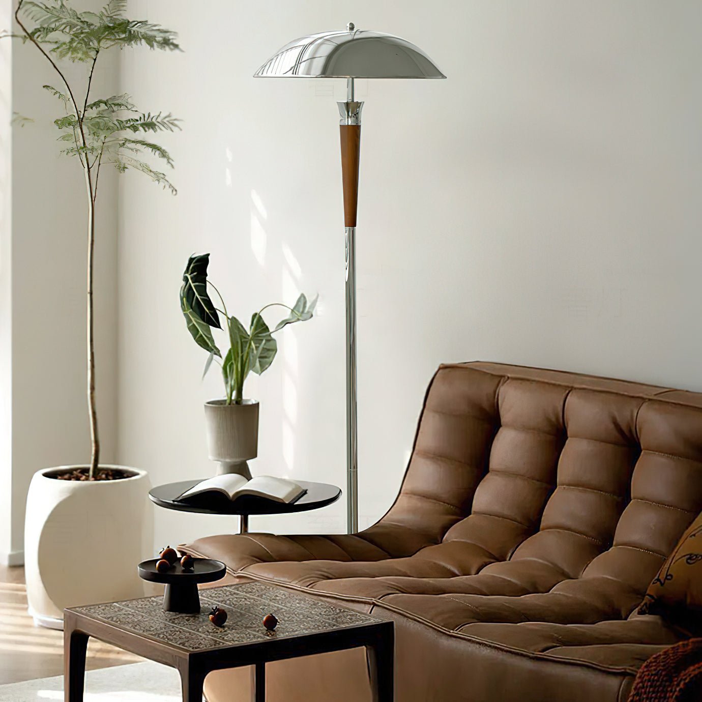 helmet-floor-lamp-anzaz-Chrome & Walnut-3