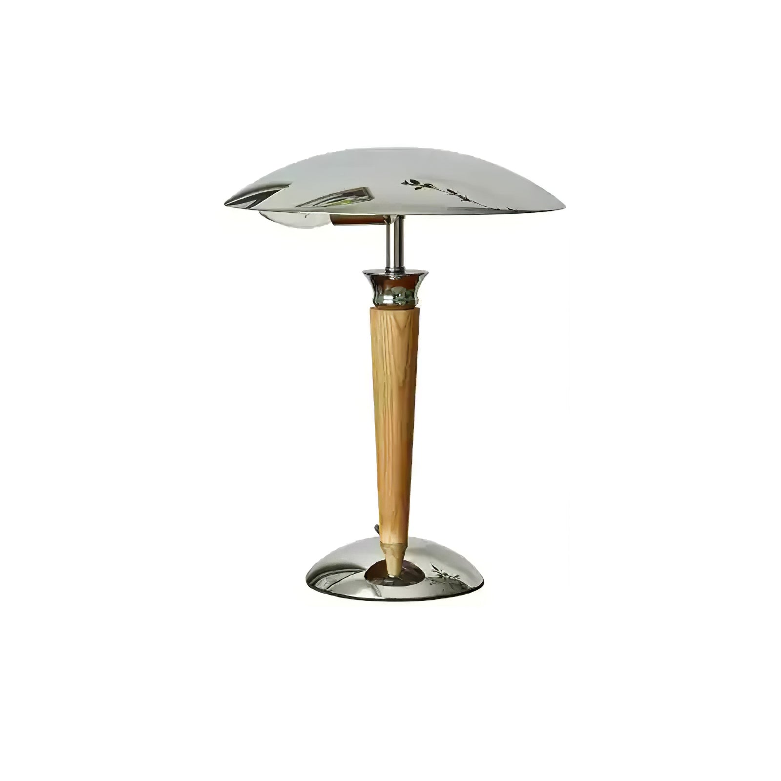 helmet-table-lamp-anzaz-Chrome & Wood Color-5