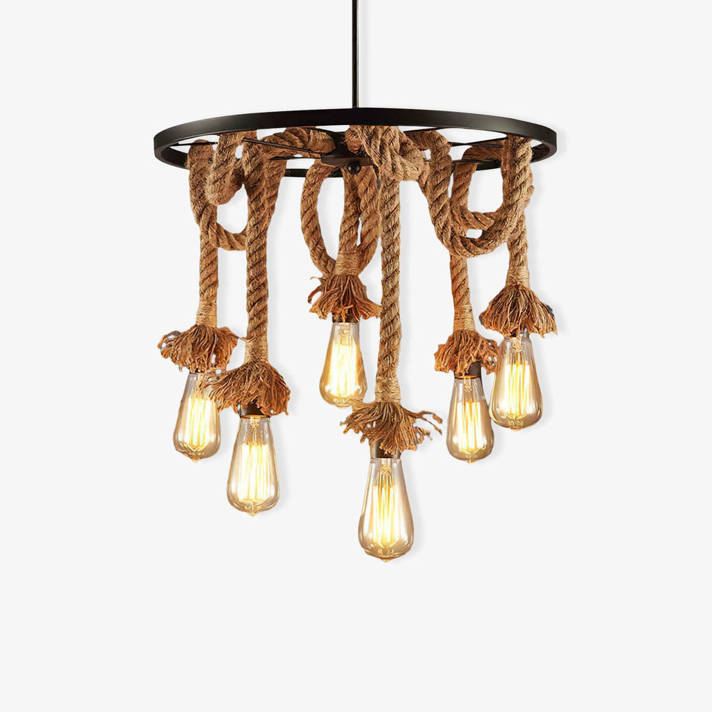 hemp-rope-industrial-six-head-chandelier-anzaz-Black & Linen color-1