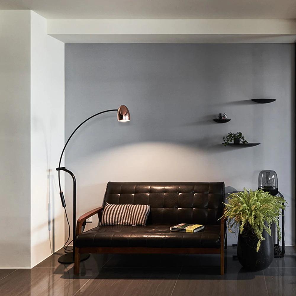 hercules-floor-lamp-anzaz-Black + Rose Gold-3