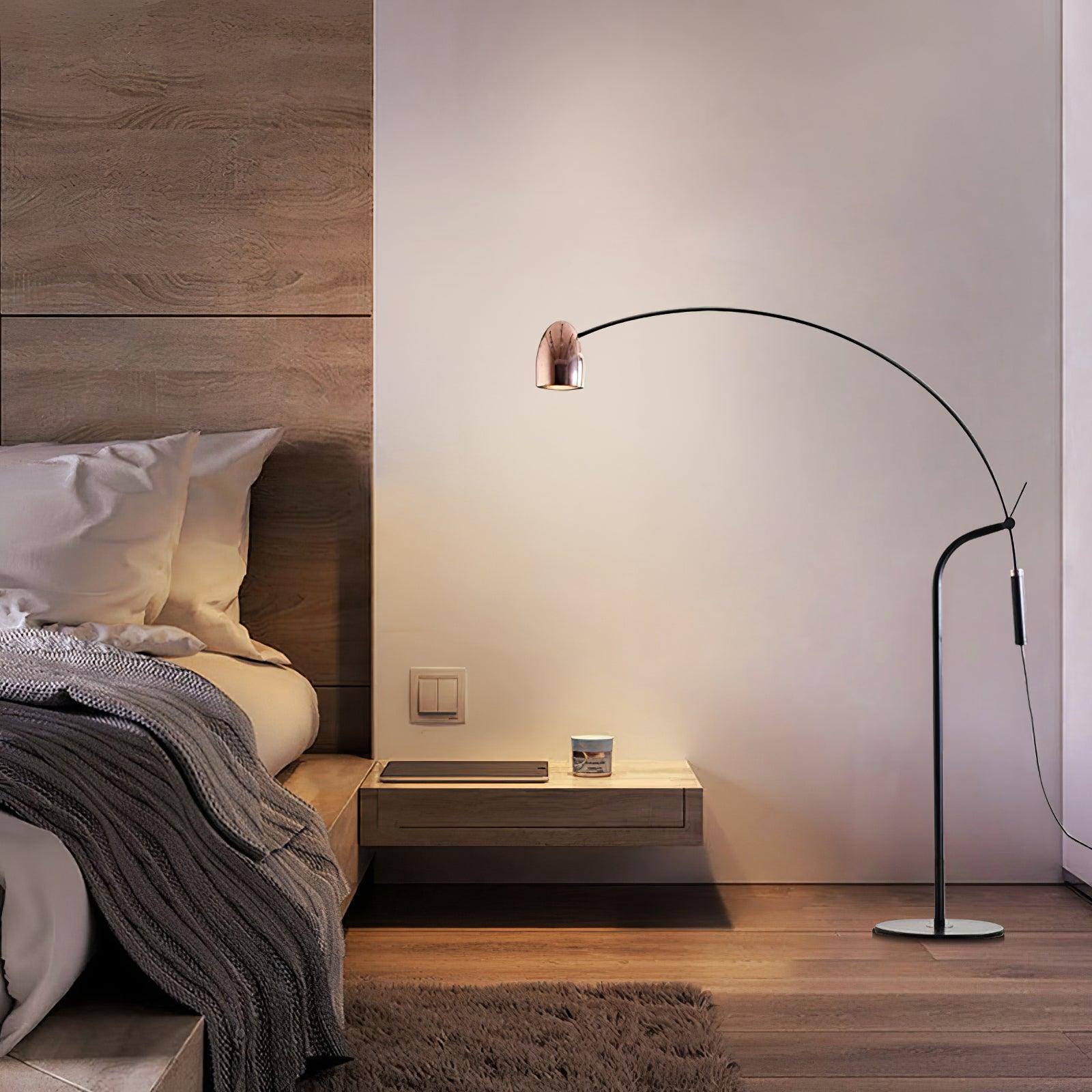 hercules-floor-lamp-anzaz-Black + Rose Gold-2