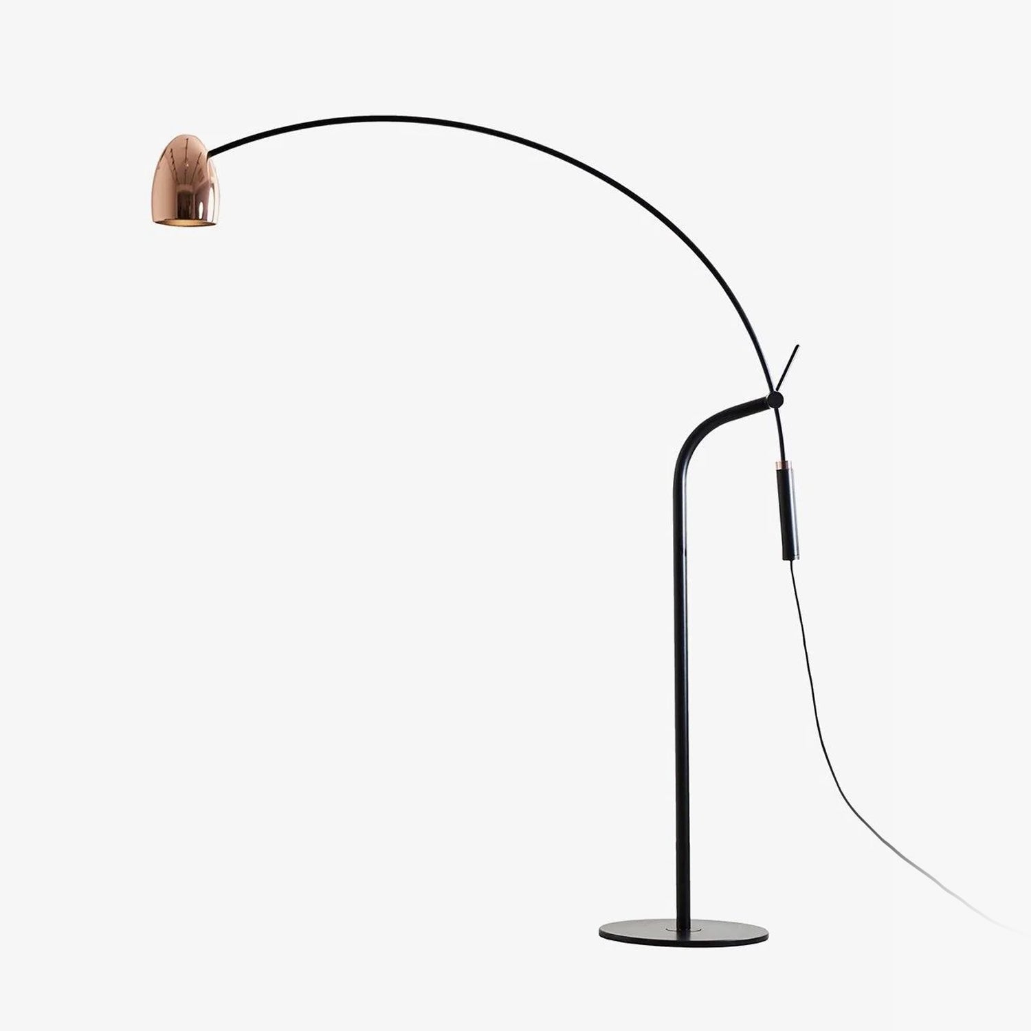 hercules-floor-lamp-anzaz-Black + Rose Gold-1