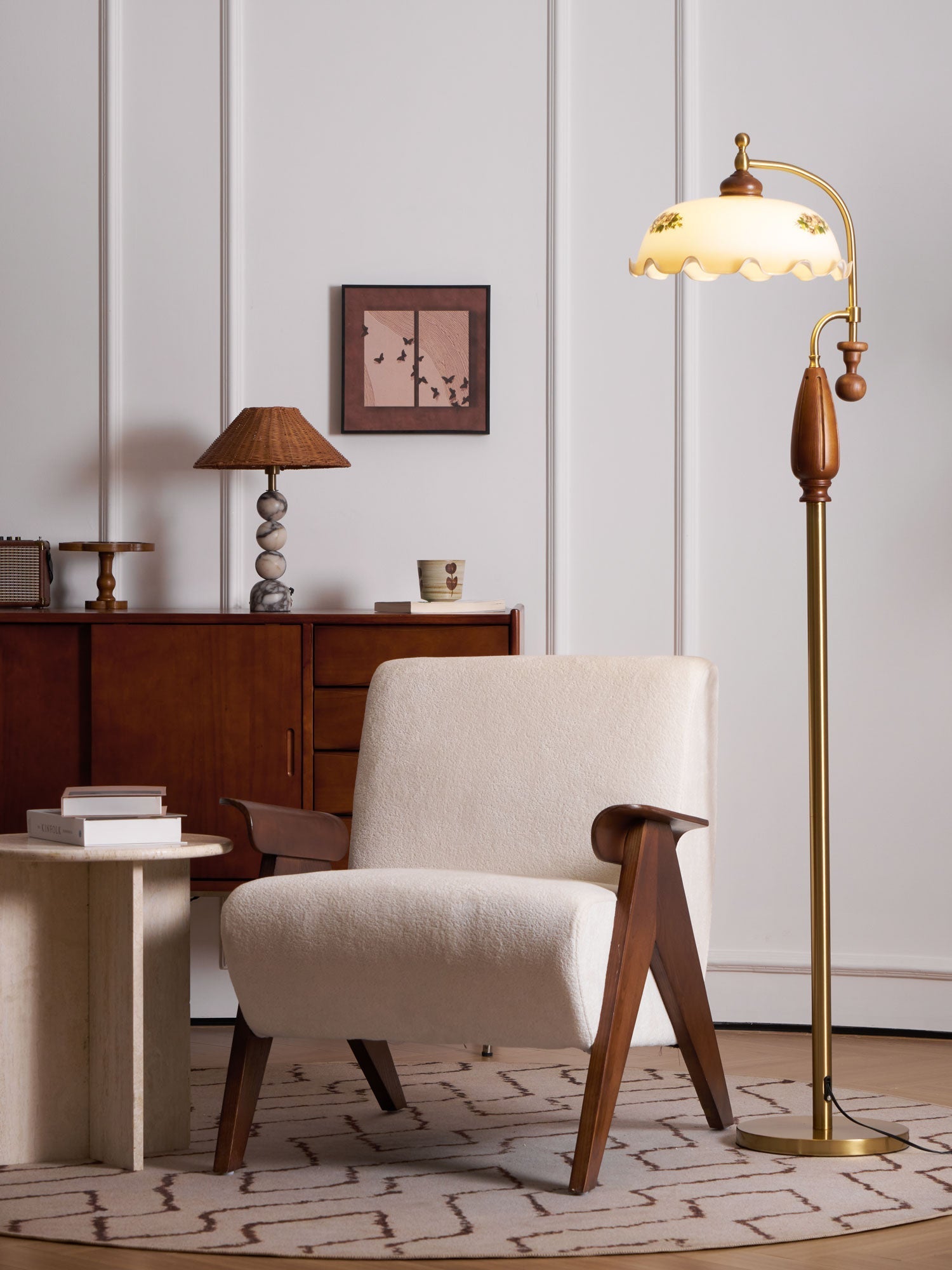 heritage-bloom-floorlamp-anzaz-Black & Nickel & White-5