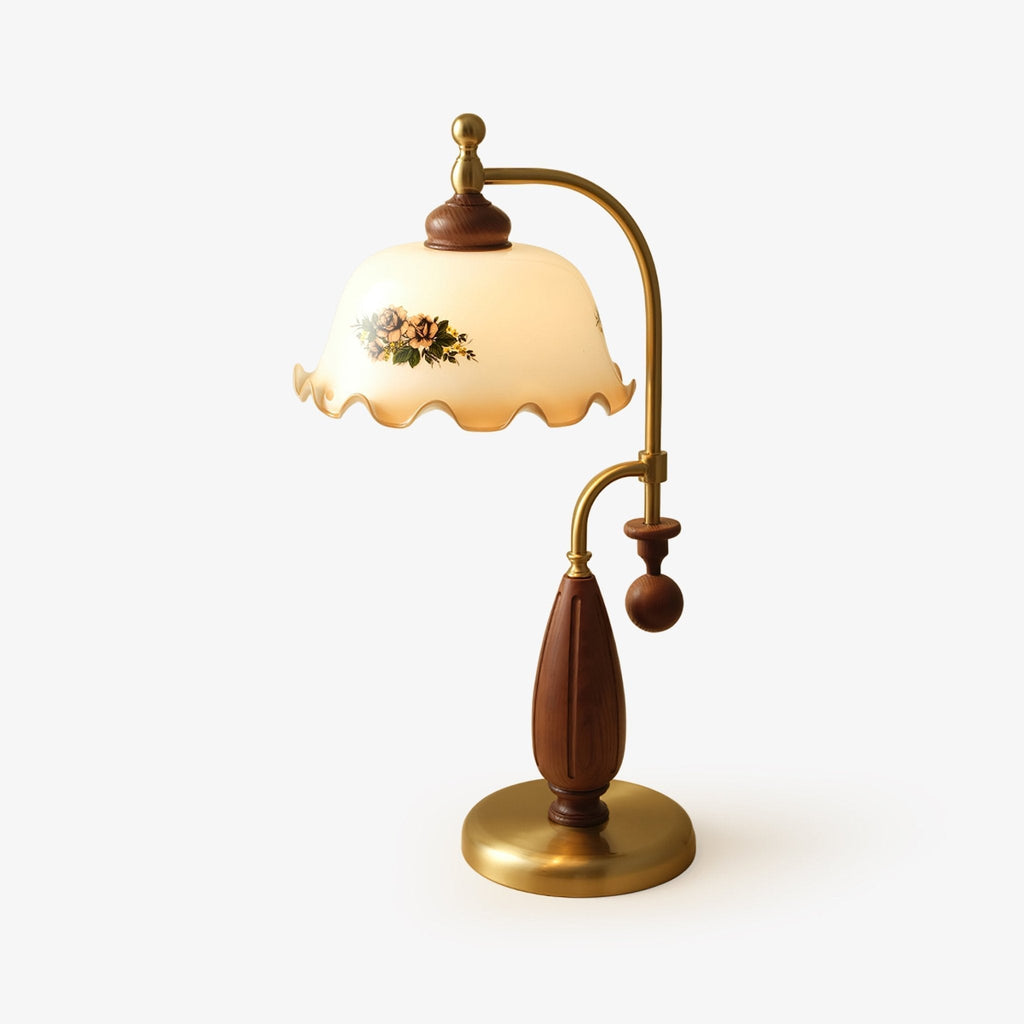 heritage-bloom-table-lamp-anzaz-Gold & Walnut wood-1