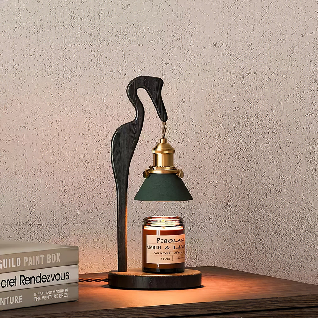 heron-glow-candle-warmer-lamp-anzaz-Walnut Wood-2