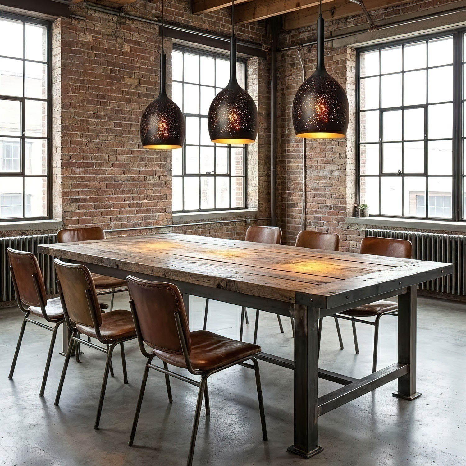 hollow-industrial-pendant-lamp-anzaz-Black & Gold-4