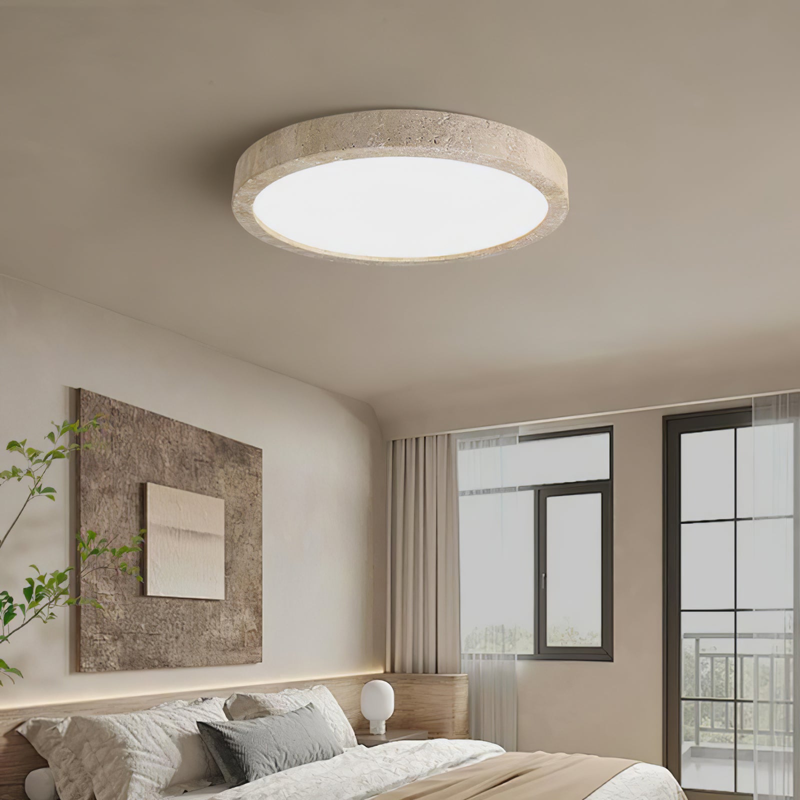 horizon-travertine-ceiling-light-anzaz-Yellow Travertine & White-2