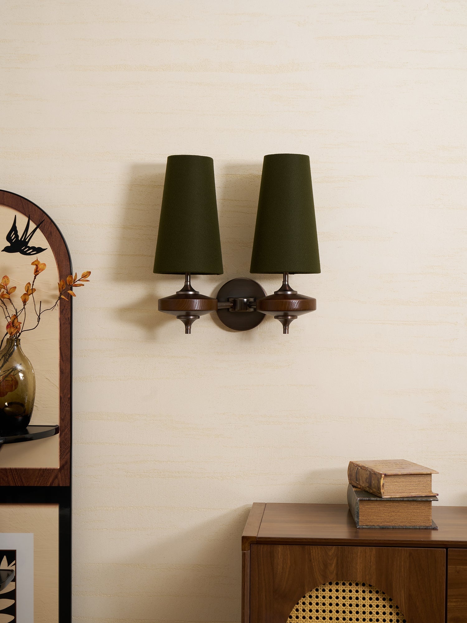 orlan-twin-shade-wall-sconce-anzaz-Red & Bronze & Walnut Wood-6